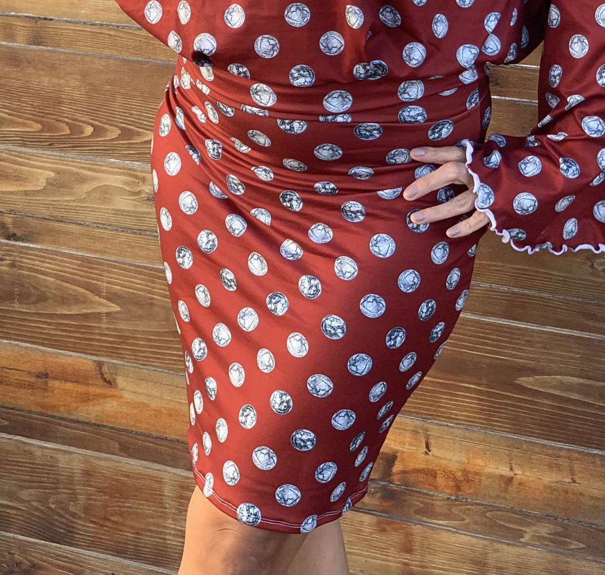 Above-the-Knee, Low-Waist Pencil Skirt X-Large through 5X DBP