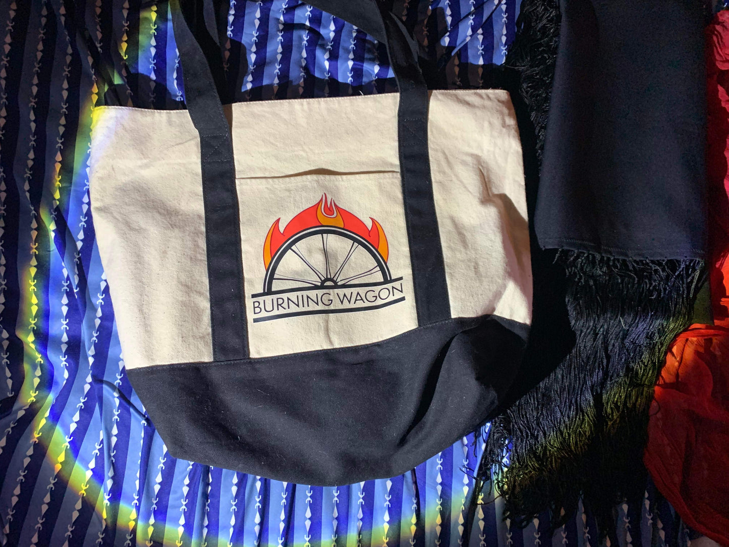 Burning Wagon Designs Logo Tote Bag