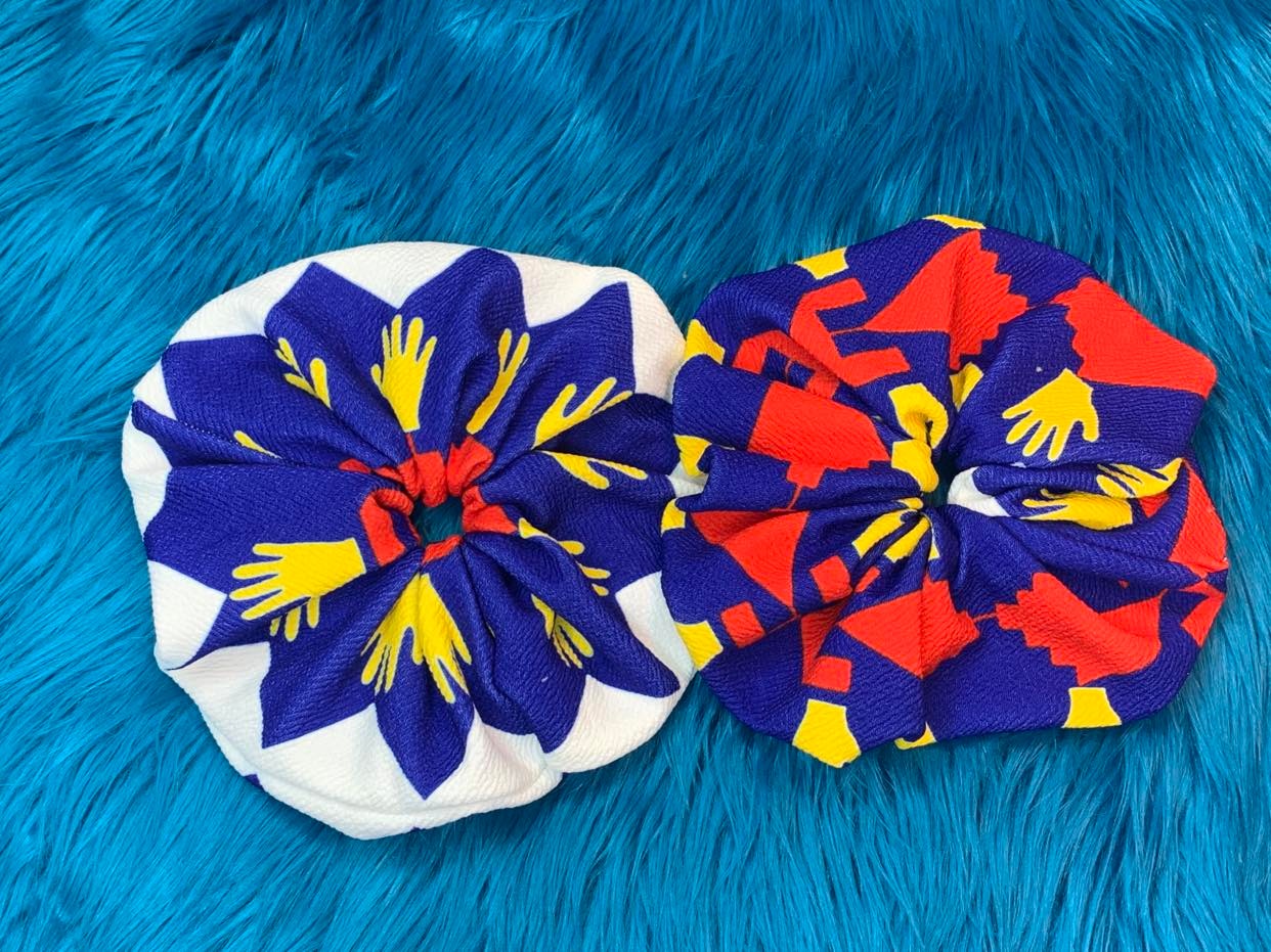 Friendship Ribbonwork Scrunchie (Royal)