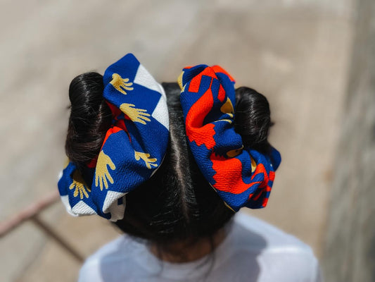 Friendship Ribbonwork Scrunchie (Royal)