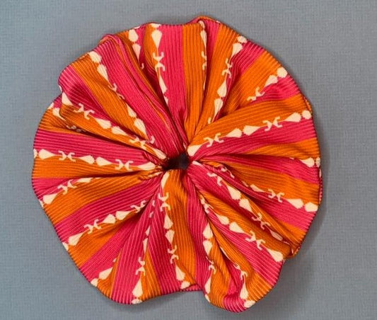 Pink Ribbon Work Scrunchie